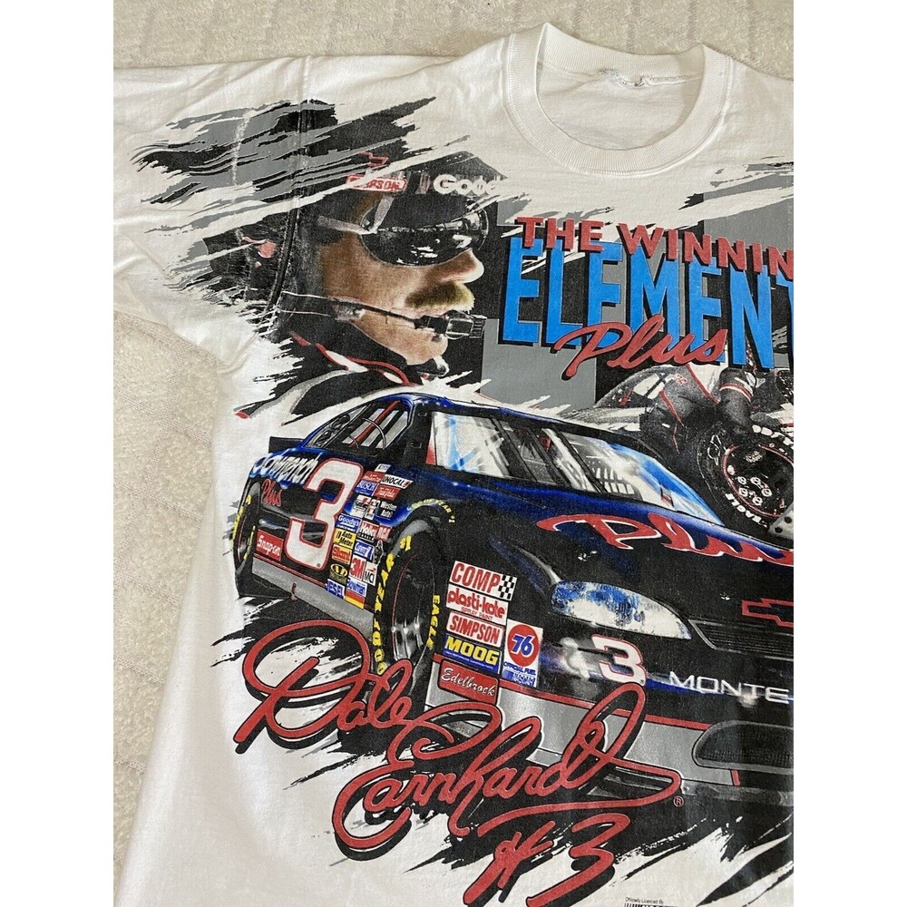 Vintage Dale Earnhardt #3 Sports Image 1997 AOP 2 Sided  Men’s T Shirt Size L - Picture 4 of 16